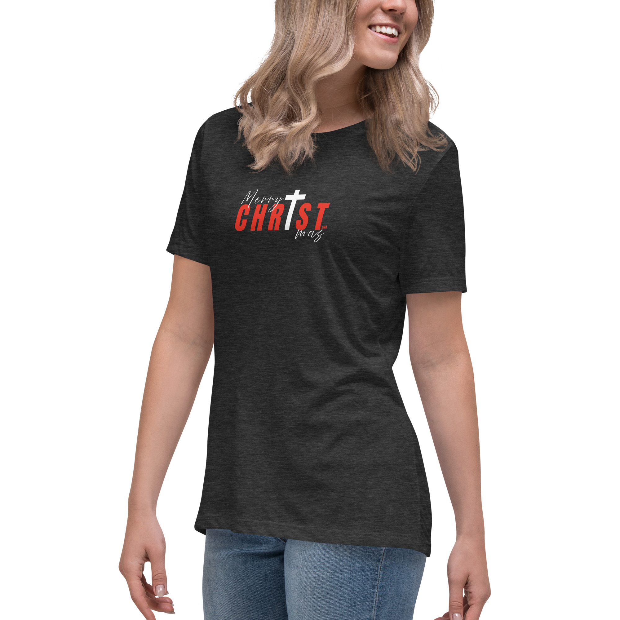 T-shirt – Dam – Merry CHRISTmas